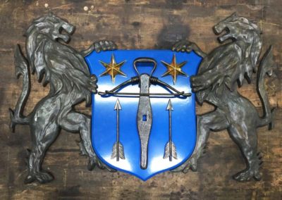 Blason en fer forgé