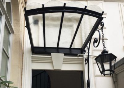 Marquise en fer forgé