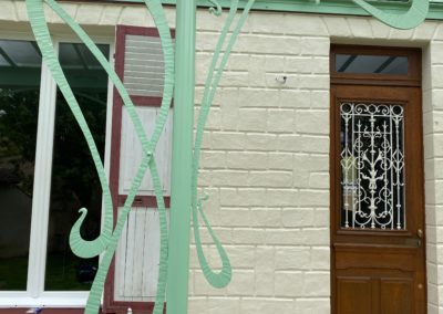 Verrière forgée style art déco